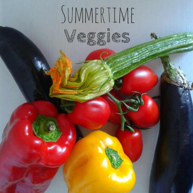 fettuccine casarecce con verdure estive - summertime veggies pasta