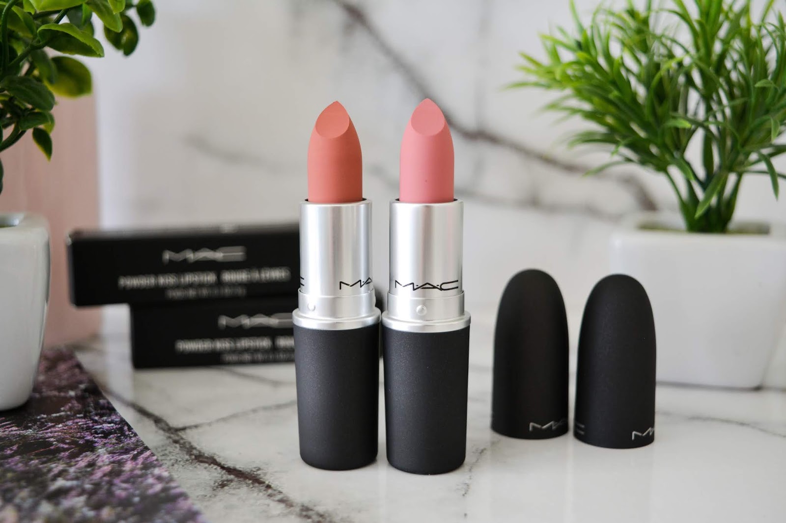 Mac powder kiss lipsticks - sultriness & mull IT over.