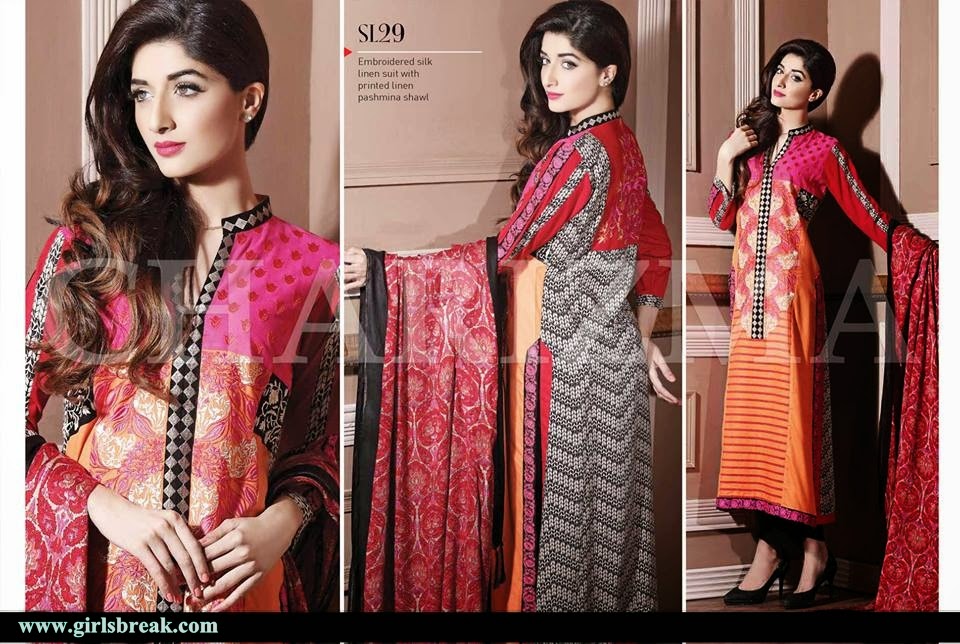 Charizma Fall Eid Chiffon Collection 2014 Vol-1