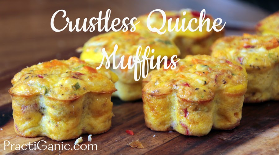 Crustless Sweet Potato Quiche Muffins PractiGanic Vegetarian Recipes