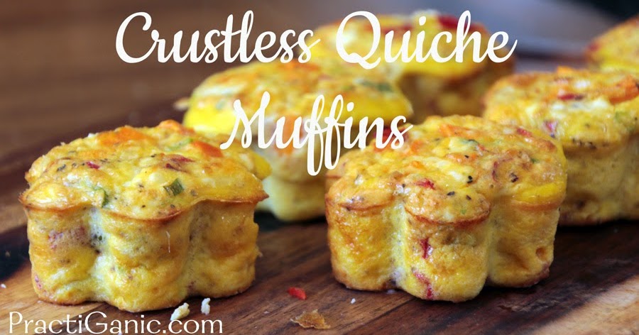 Crustless Sweet Potato Quiche Muffins | PractiGanic: Vegetarian Recipes ...