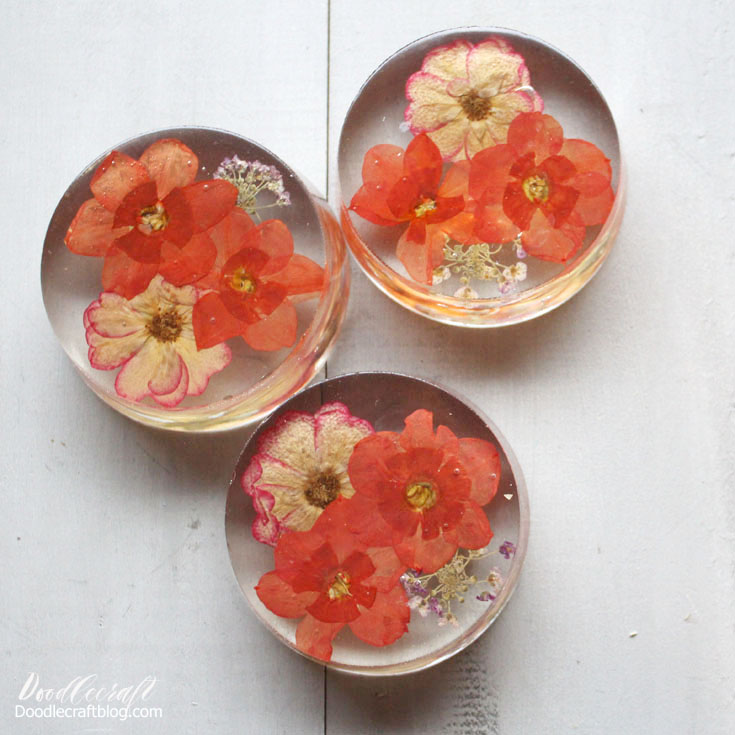 Pressed Flower Resin Paperweights DIY