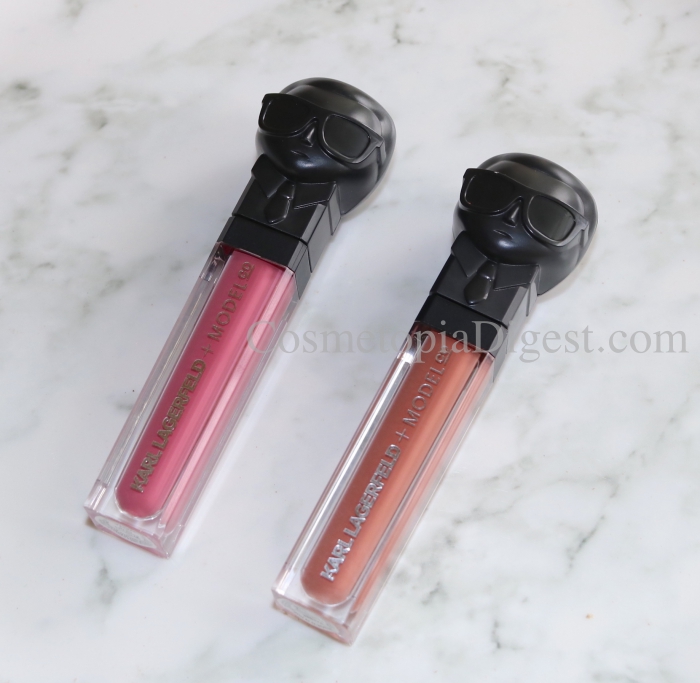 Review, swatches, and demo of the Karl Lagerfeld x ModelCo Lip Lights Matte Liquid Lipsticks