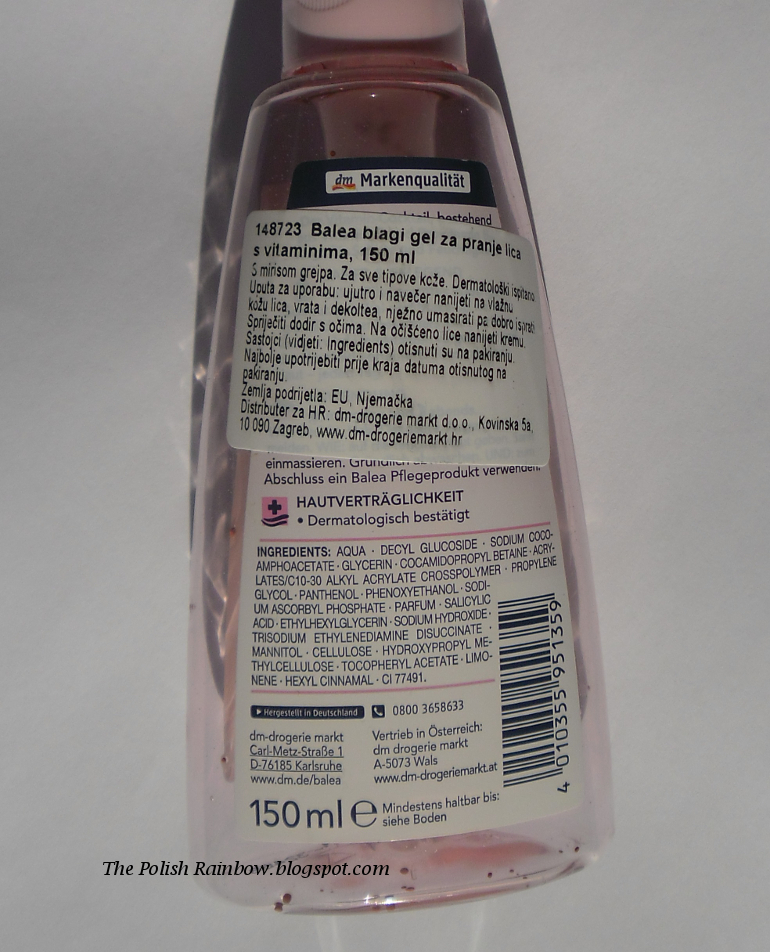 street art with handmade Balea Grapefruit Mild Face Wash Review