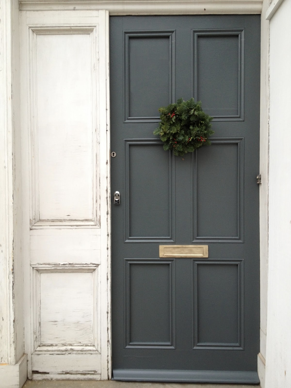 Grey front doors. google colour palet forward. and french on ...