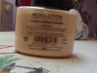 Makeup Revolution  Luxury Banana Powder  zloženie