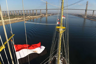 KRI Bima Suci Lintasi Terusan Suez 