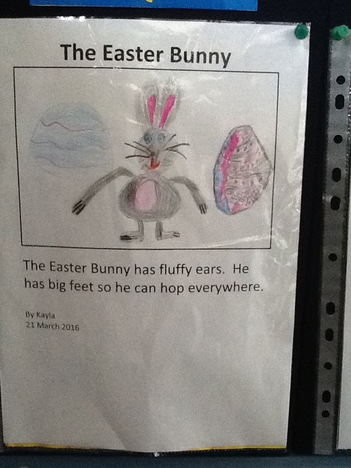 Room 11 Russley School Easter Bunny Descriptions