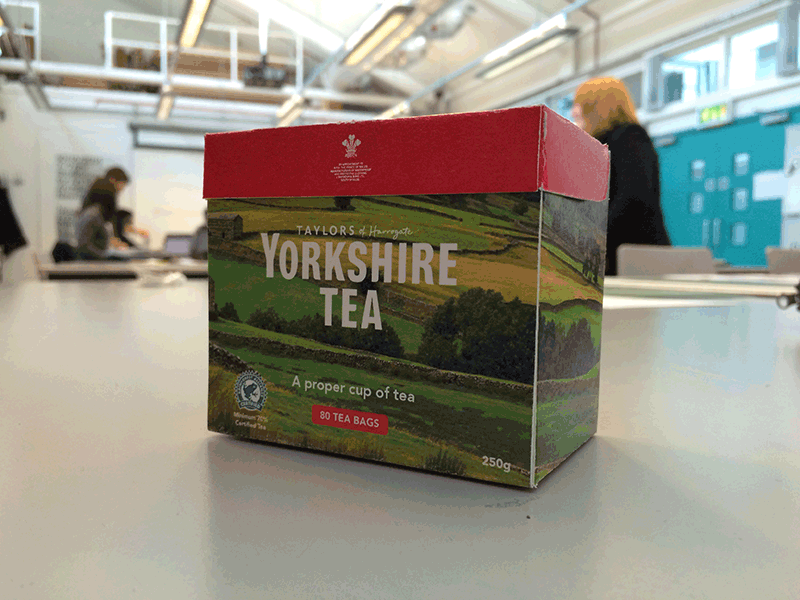 OUGD603 Brief 5 YCN Yorkshire Tea // Mock Up Construction Extended