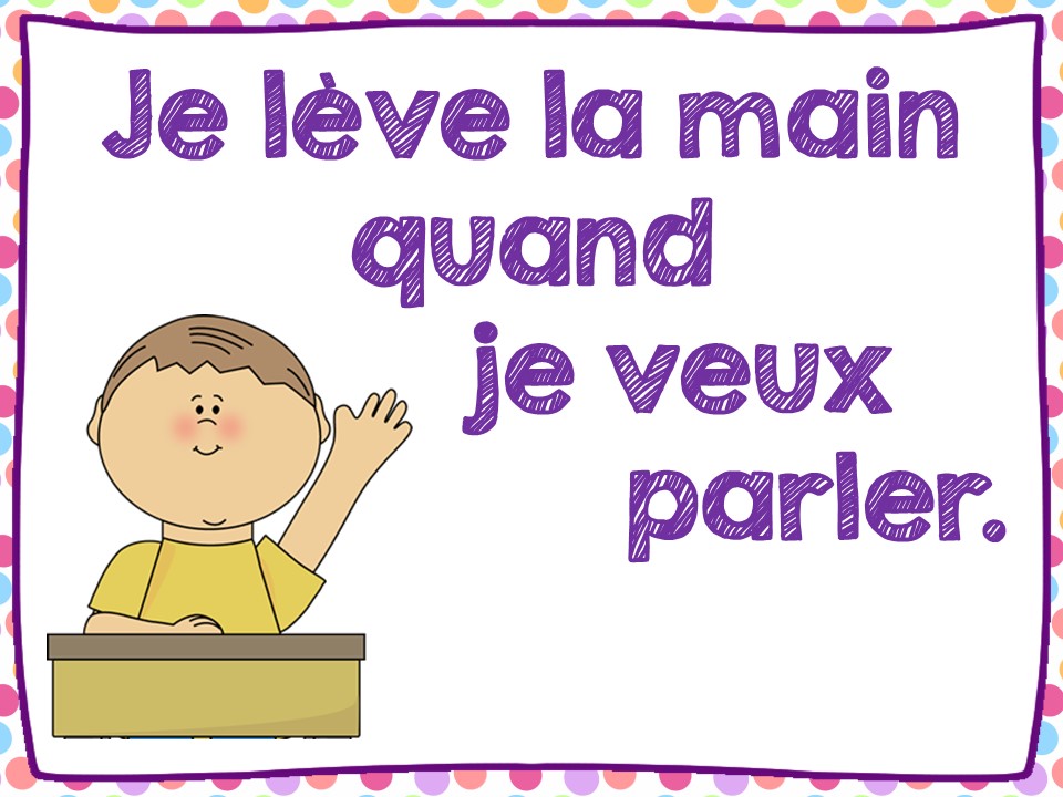 Classroom expectation posters - Primary French Immersion Resources