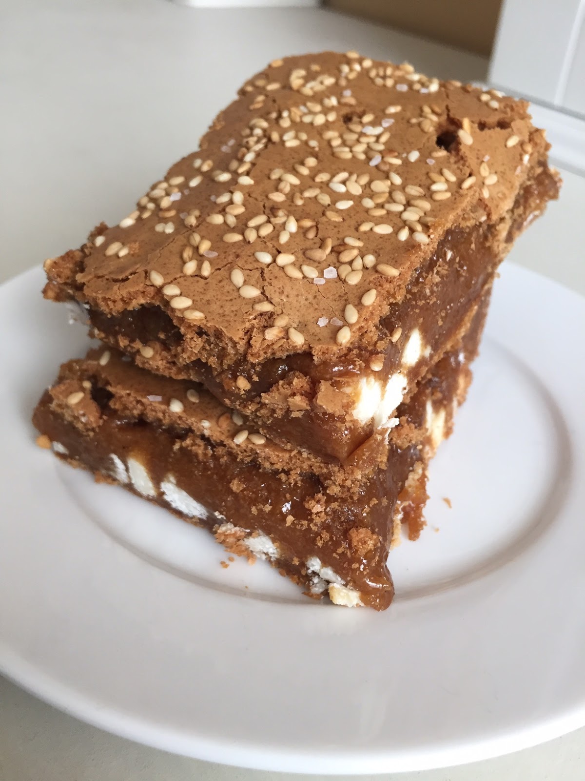 Tahini Vanilla Bean Blondies Visions of Sugar Plum