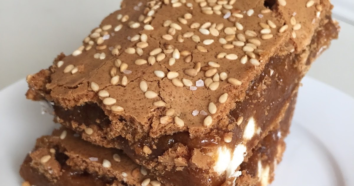 Tahini Vanilla Bean Blondies Visions of Sugar Plum