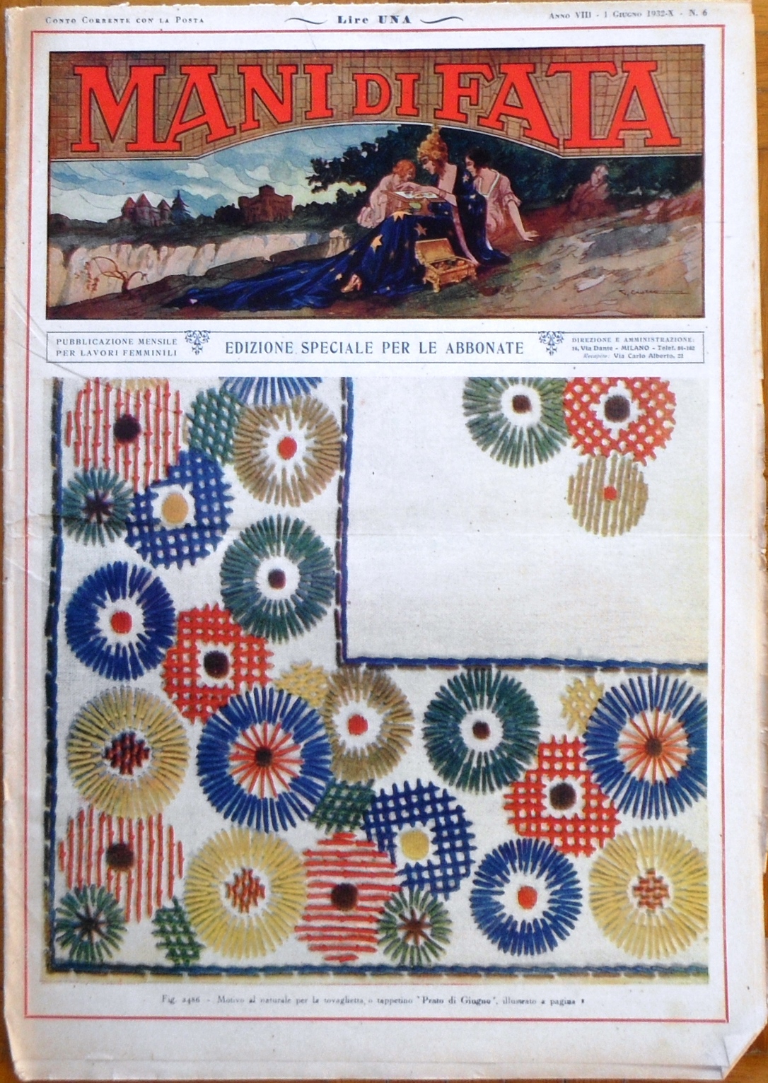 ANTICHI RICAMI Mani di Fata 1932