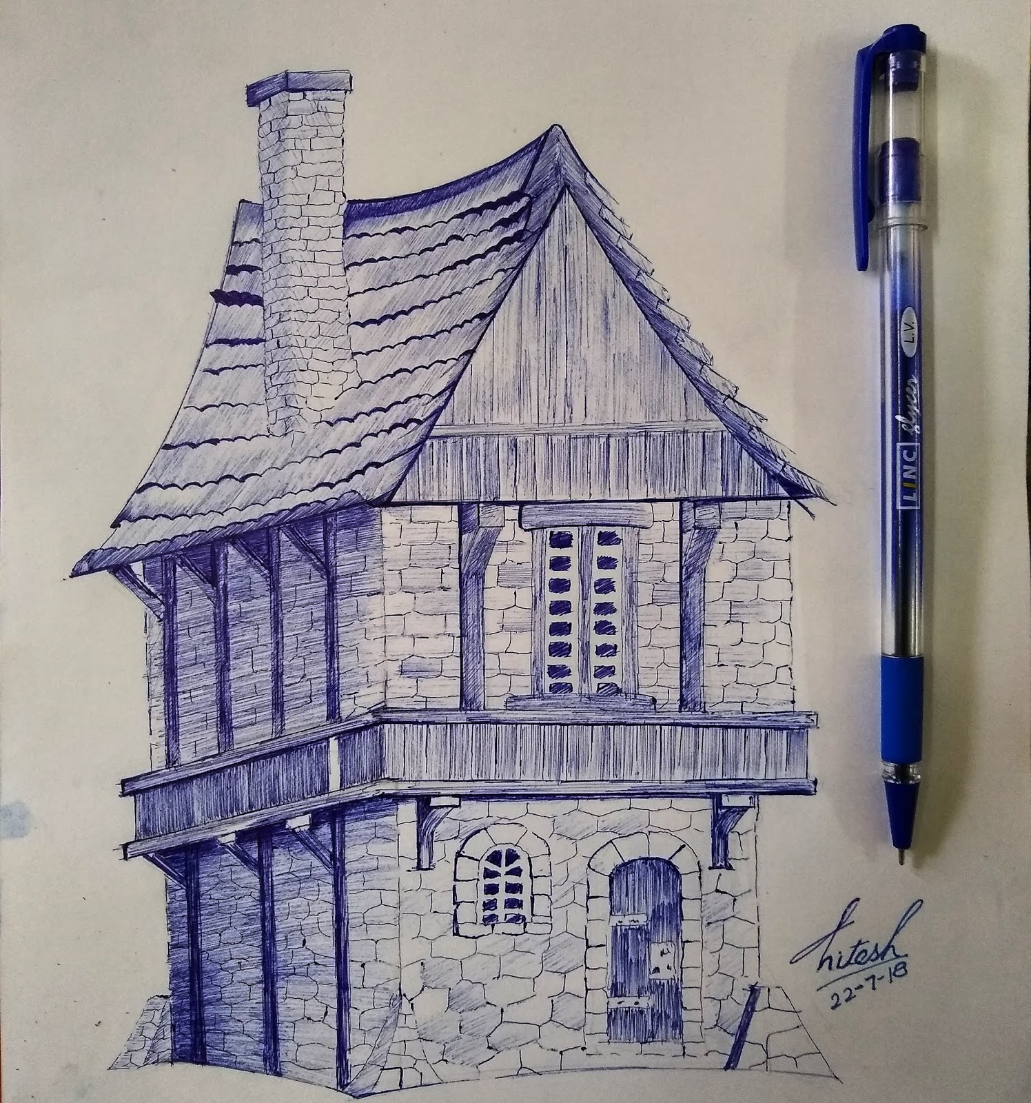Ball pen building 2