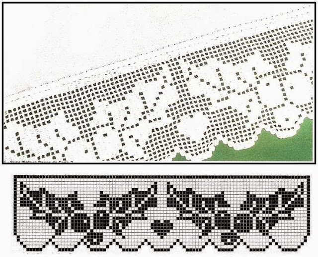 30 Barrados ou Bicos de Crochê Para Decoração de Natal Com Gráficos 30
