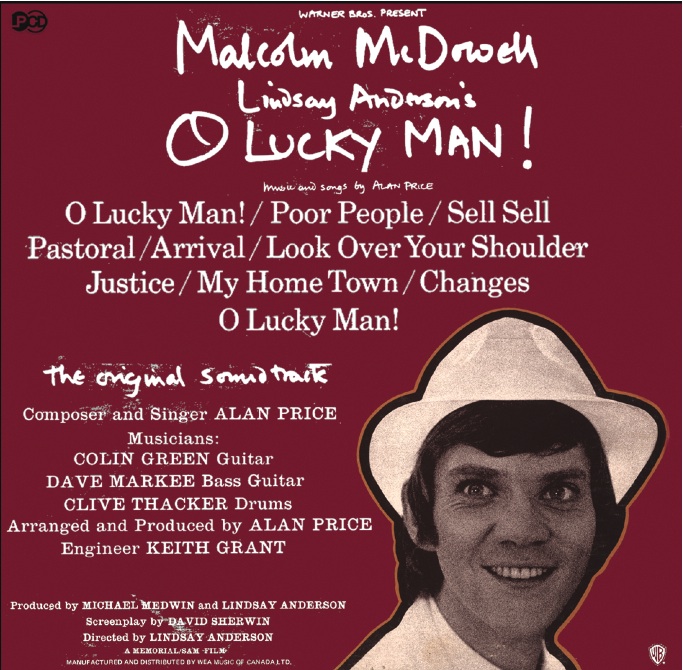 O LUCKY MAN !alan price1973 OST Canada Pressing