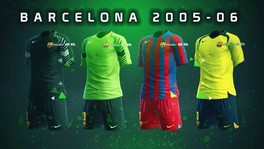 barcelona kit pes 2013