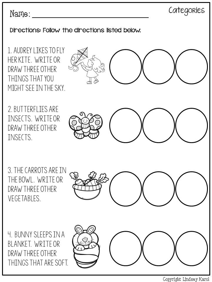 Word Nerd Speech Teach: Spring into Category Fun FREEBIE