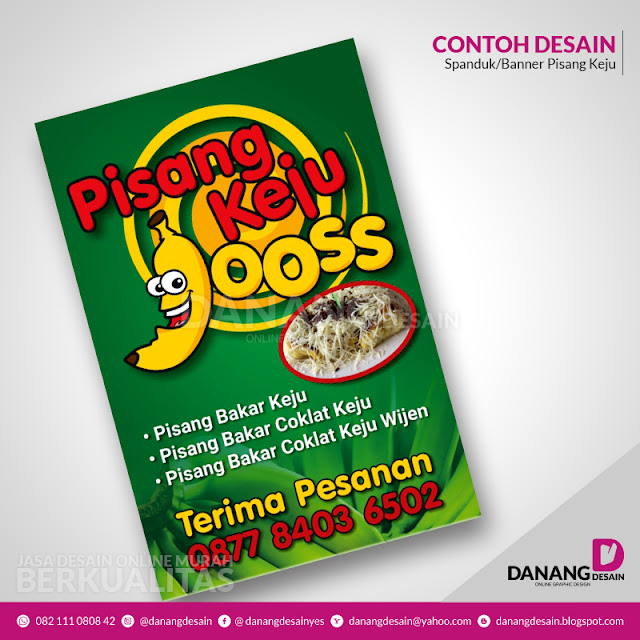 Contoh Desain Spanduk Banner Pisang Keju Contoh Desain