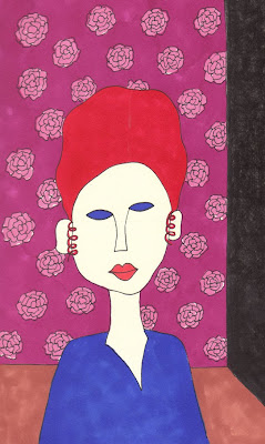 Amedeo Modigliani Inspired drawing of my mother