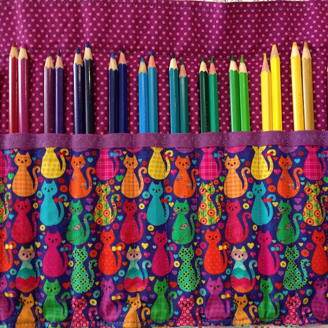Estojo de rolo para lápis de cor 36 cores | @ateliemadrica