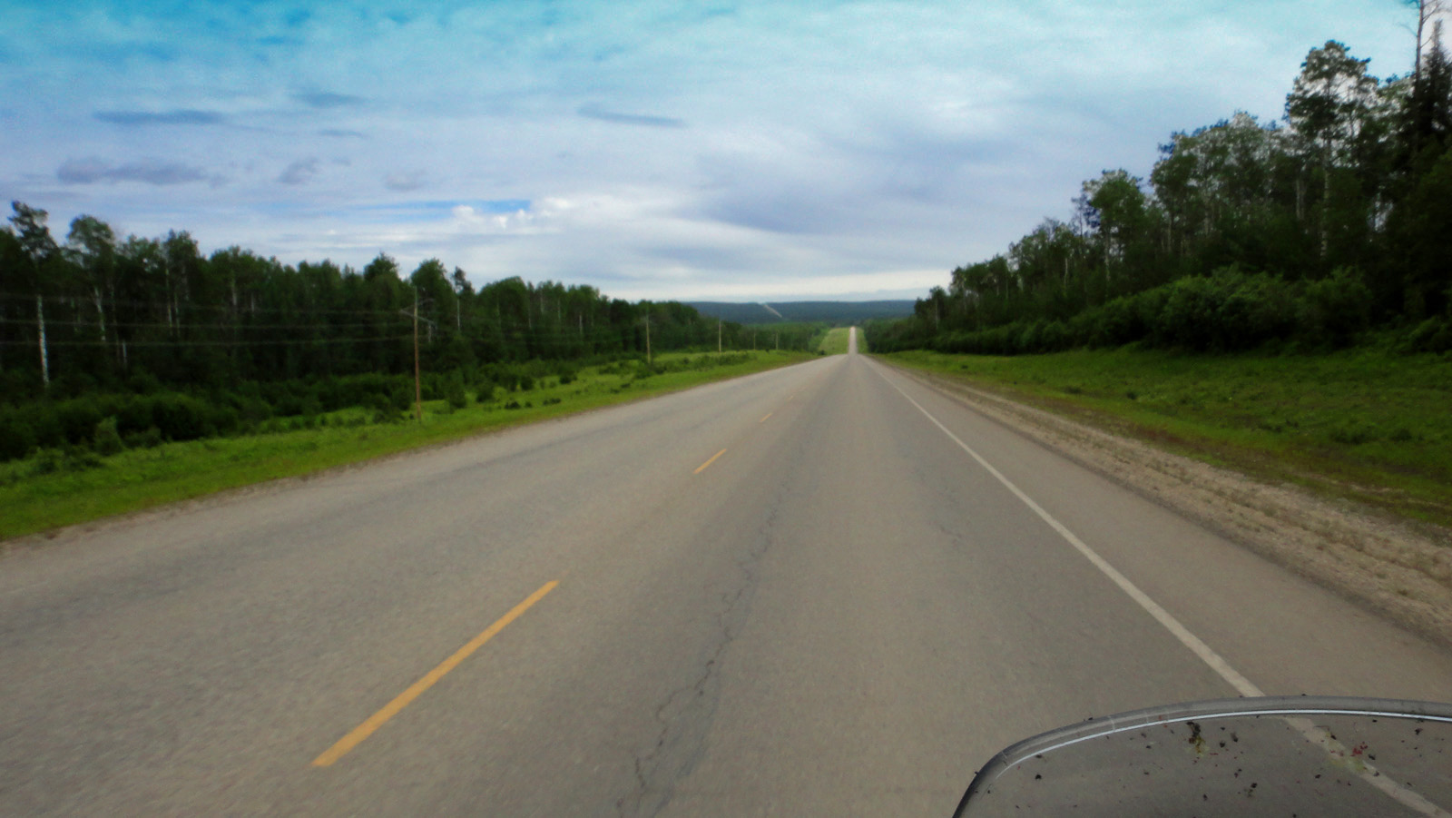 Riding the USA Day 7 Hinton, Alberta Charlie Lake, British Columbia