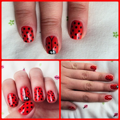 unhas decoradas com Joaninha unhas decoradas com Joaninha