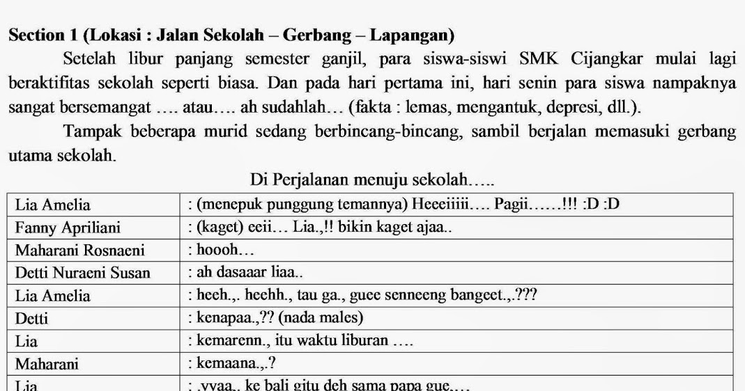 Naskah Drama Film Singkat Rasmi Ri