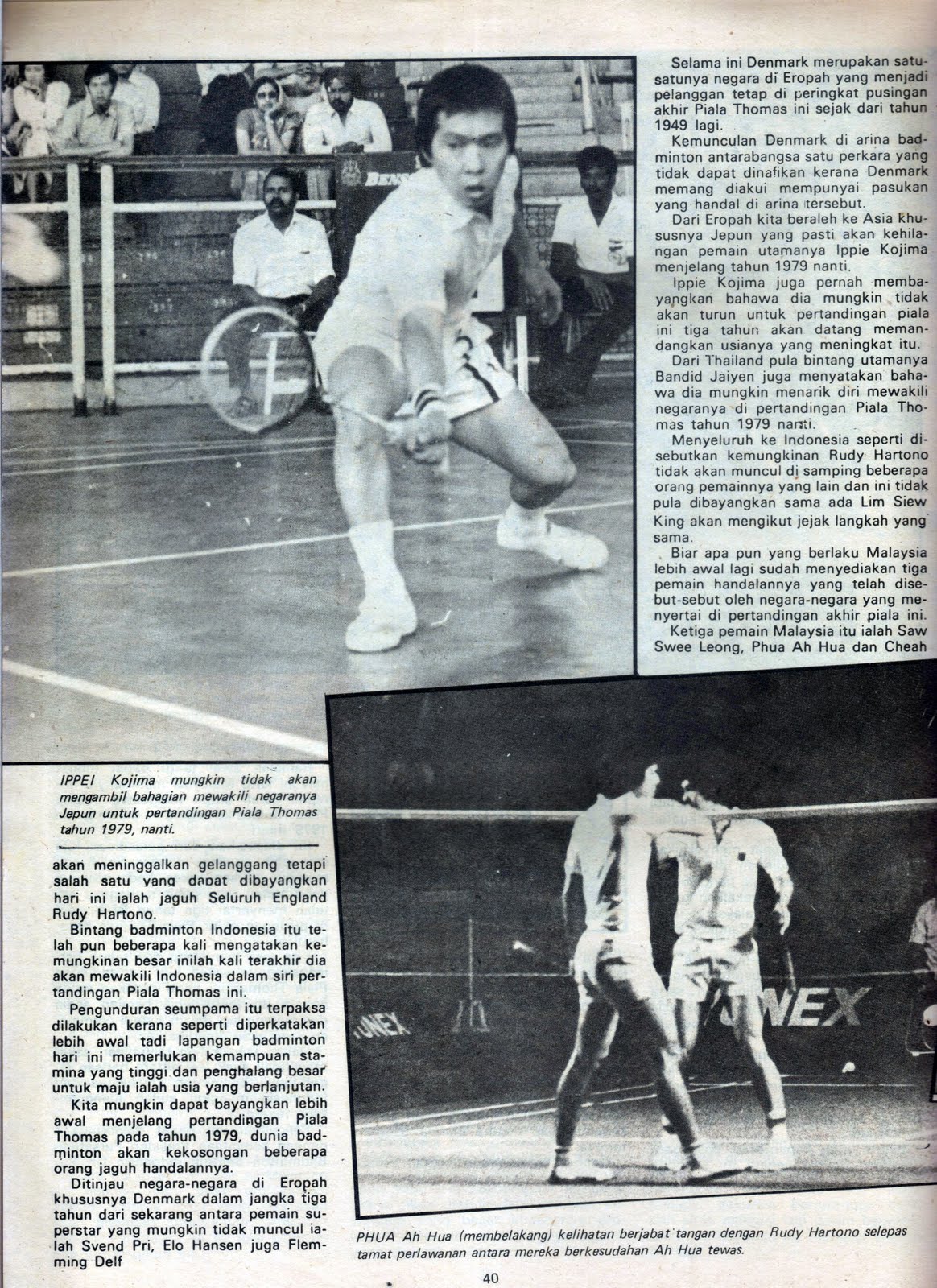 MynahBirds Badminton Archives Blog 1976 Thomas Cup Final