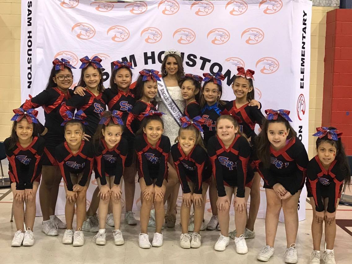 Eagle Pass ISD iVision Sam Houston Cheer Works with Eagle Pass Royalty