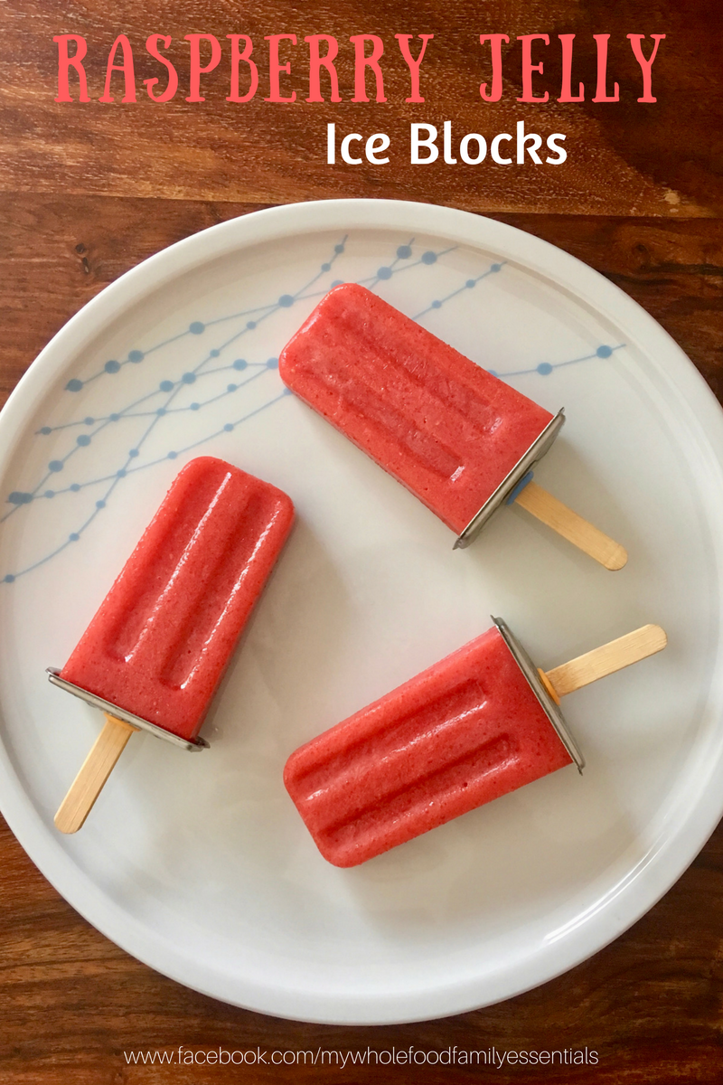 My Wholefood Family Essentials Raspberry Jelly Ice Blocks