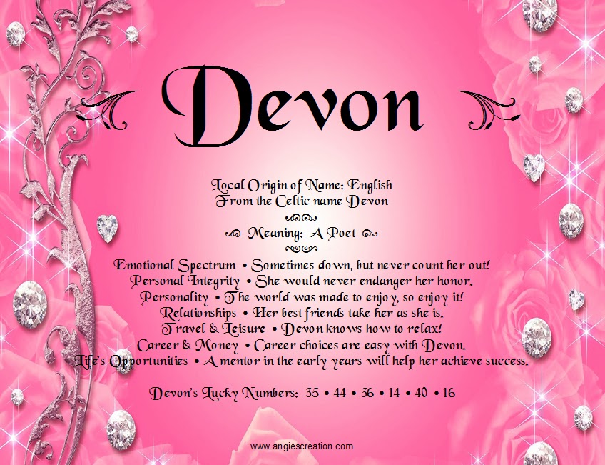 Devon Unique Names 
