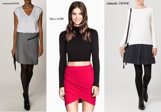 composición faldas de punto