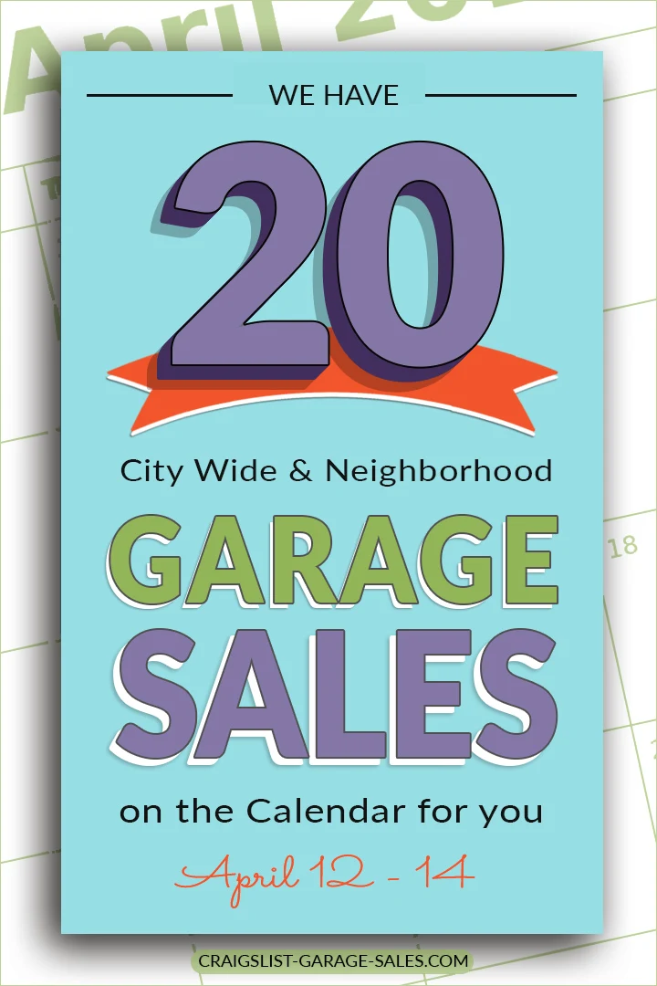 City Wide & Neighborhood Garage Sales | April 12-14