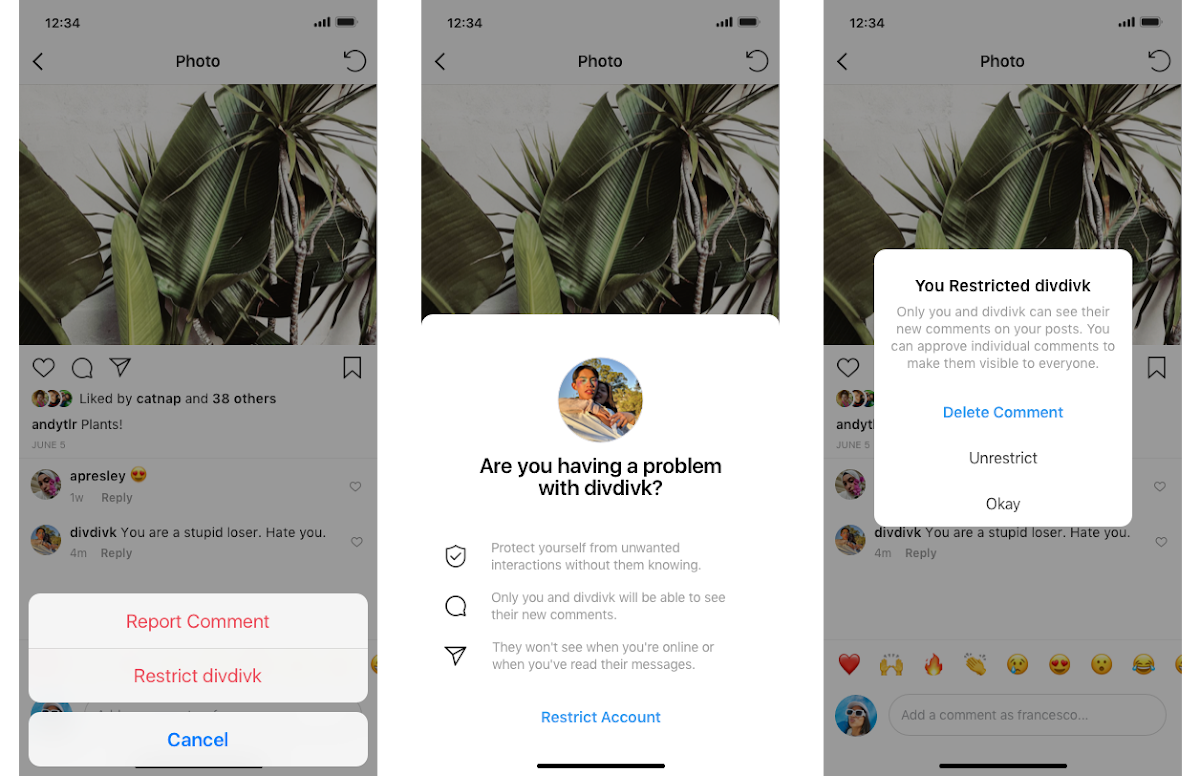 Instagram Introducing A new Protection For Your Account From Unwanted Interactions With Restrict Feature