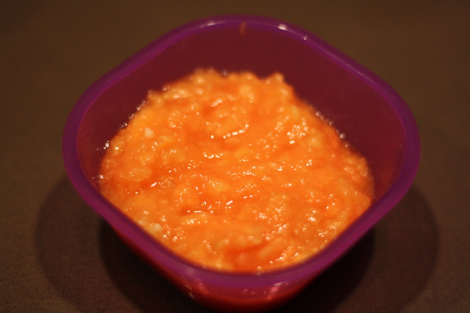 Making Mama's Kitchen Peanut Post No Cook Baby Food (Papaya & Banana)