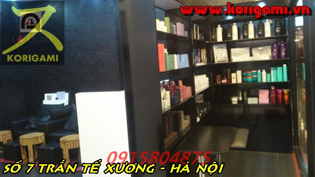 THAM KHẢO THIẾT KẾ PHÒNG NHUỘM TÓC LÀM HOÁ CHẤT COLOR BAR