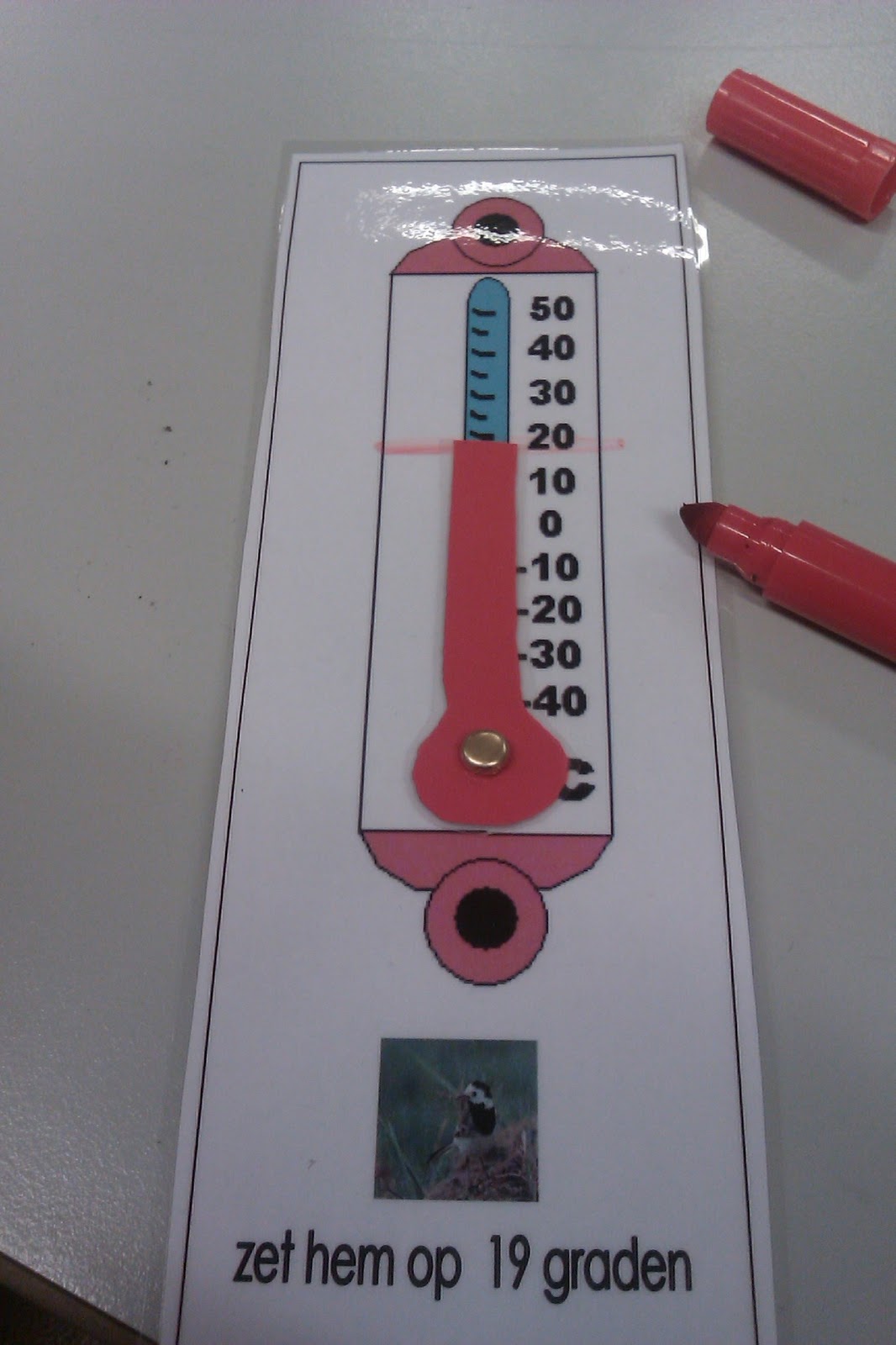 Rekenspellen Thermometer aflezen