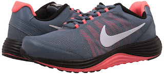 Nike Men's Revolve 2 Cool Grey and Orange Running Shoes
