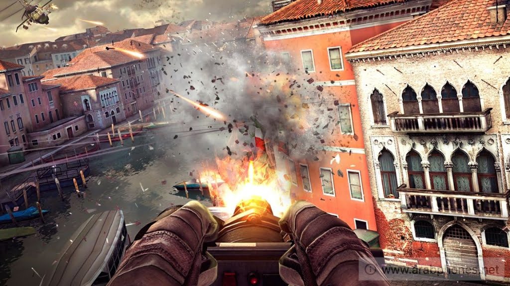 تحميل لعبة Modern Combat 5 مهكرة للاندرويد apk + data