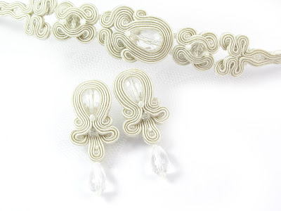 biżuteria ślubna, biały, kryształowy, kryształy, ivory, śmietankowy, komplet ślubny, do ślubu, sutasz, sutaszowa, soutache, PiLLow Design, Małgorzata Sowa biżuteria ślubna, biały, kryształowy, kryształy, ivory, śmietankowy, komplet ślubny, do ślubu, sutasz, sutaszowa, soutache, PiLLow Design, Małgorzata Sowa