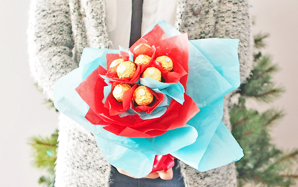 Ferrero Chocolate Bouquet for Valentine's {Tutorial} - Ting and Things