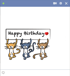 Happy Birthday Kitties for Facebook
