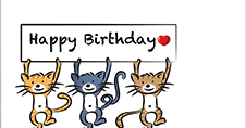 Birthday Kitties | Symbols & Emoticons