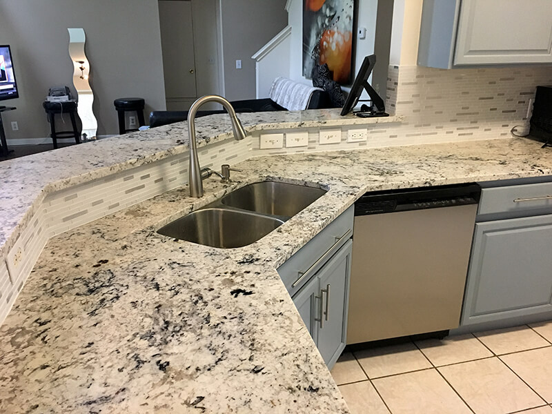 Top granite kitchen platforms and modern countertop designs 2019