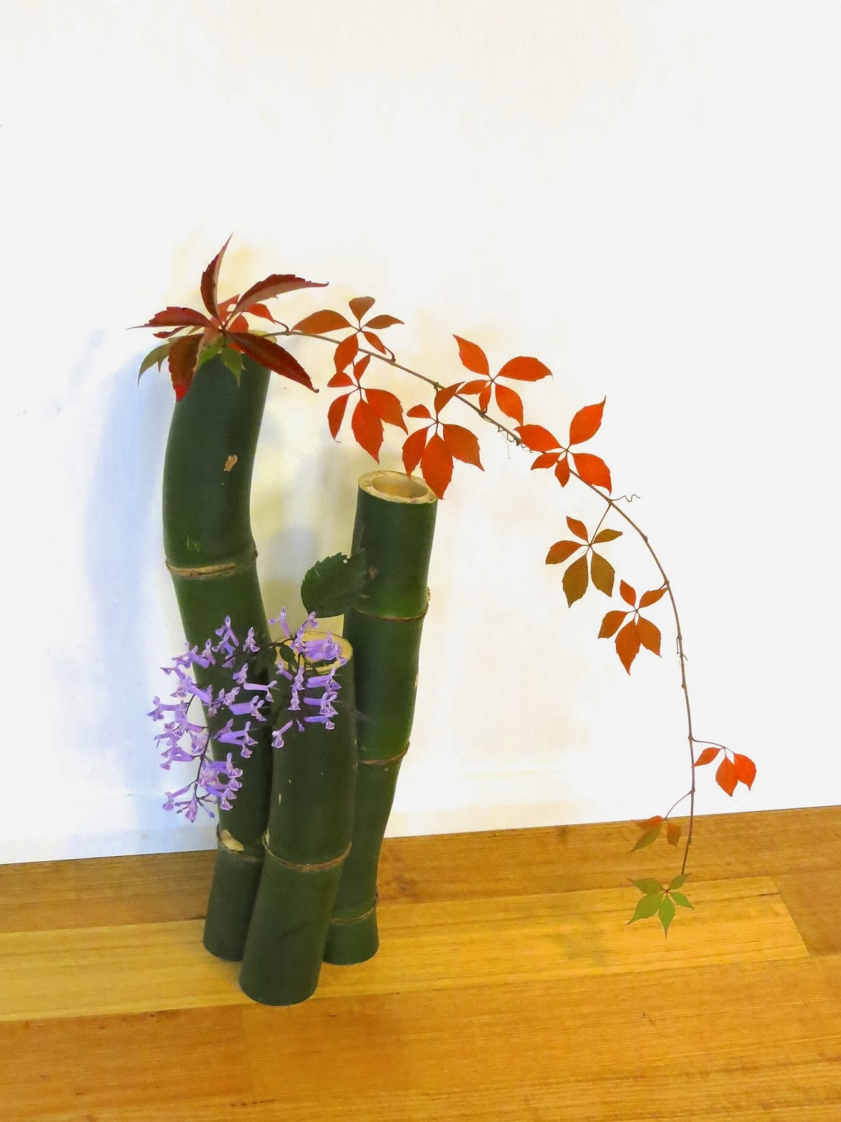 ROADSIDE IKEBANA HOME MADE BAMBOO VASE