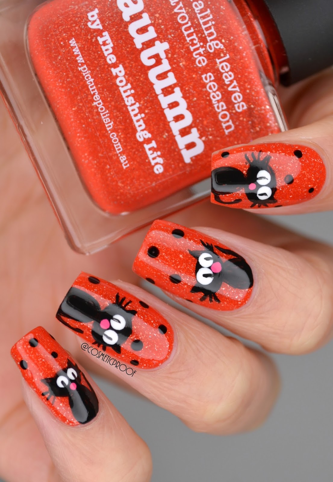 NAILS Happy Halloween from Hemingway! ManiMonday Cosmetic Proof