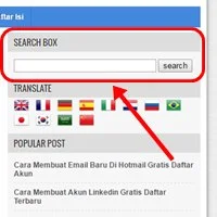 Cara Membuat Kotak Pencarian (Search Box) Di Blog Keren Terbaru