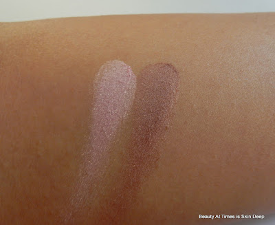 Clinique All About Eyes Eye Shadow Duo Strawberry Fudge swatches