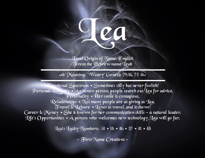 Was Bedeutet Der Name Lea Pin by Νία Λεονάρδ on . . . Tell Me Your Name . . . | Pinterest